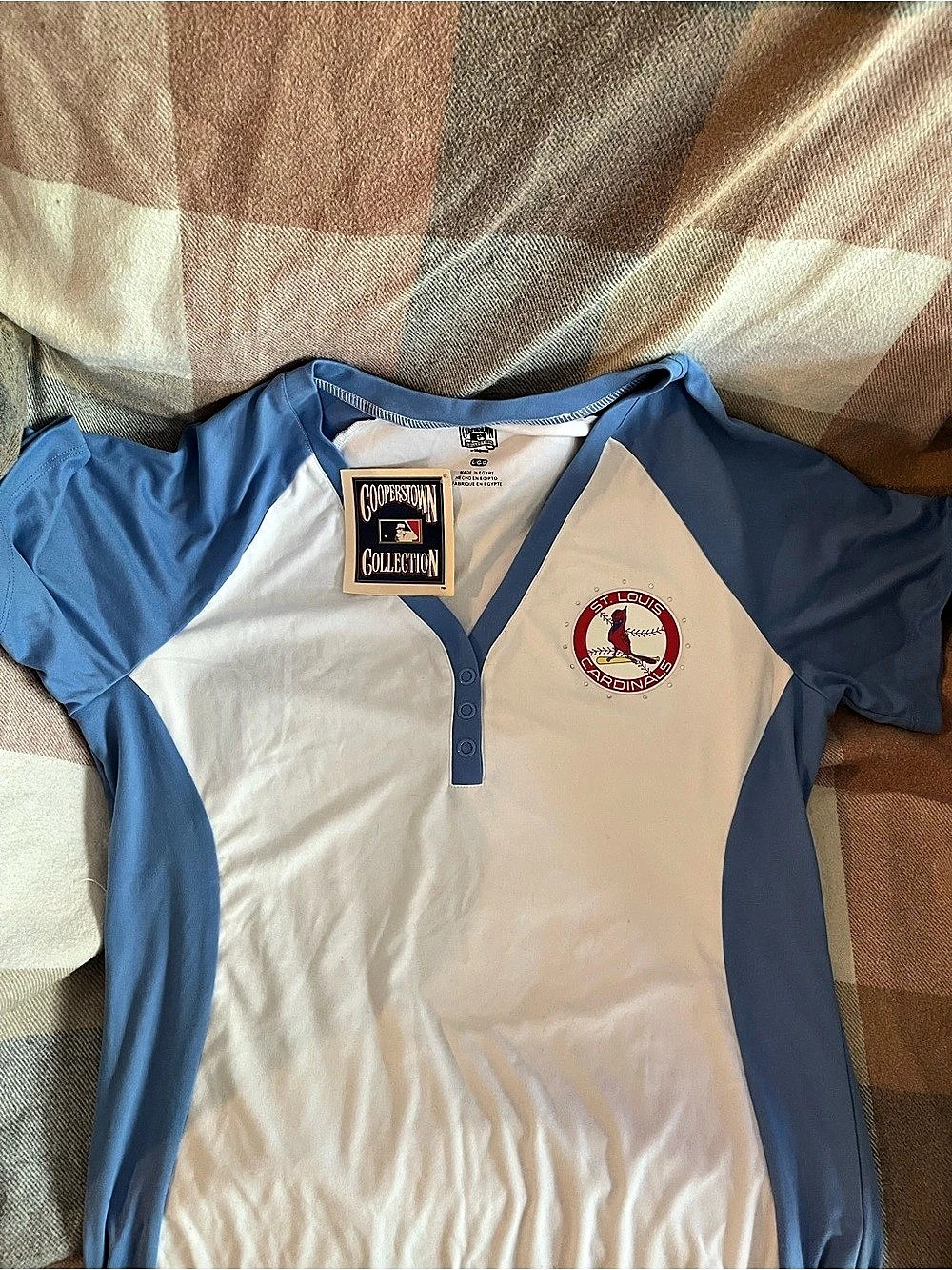 Majestic St. Louis Cardinals League V-Dub 2N Cardinals Blue & White Size Large